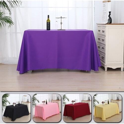 1pcs Rectangle Polyester Tablecloth Table Overlays Wedding Decoration Banquet Dining Table Cover New Year Christmas Table Cloth