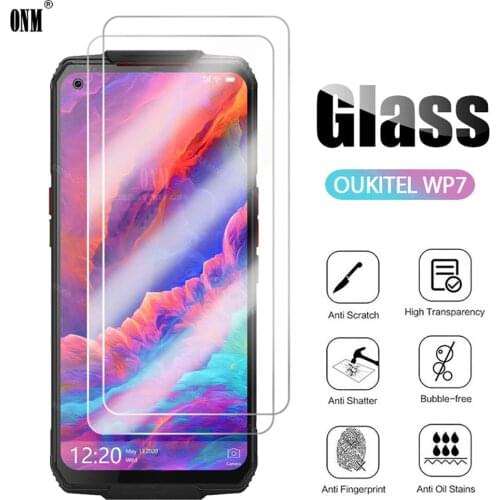 10 Pieces OUKITEL WP7 Tempered Glass For OUKITEL WP7 Screen Protector For OUKITEL WP7 6.53 Protective Glass Film