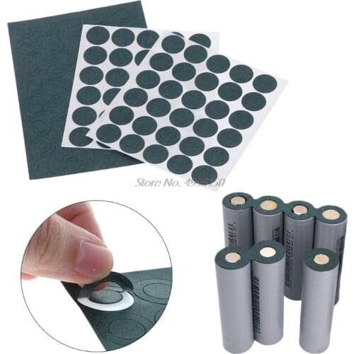 100pcs 1S18650Li-ion Battery Insulation Gasket Barley Paper Battery Pack Cell Insulating Glue Patch Electrode Insulated Pads