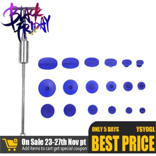 2 in 1 Car Paintless Dent Repair Dent Puller Tool Kit Dent Removal Tools Slide Hammer Glue Tabs for Hail Damage