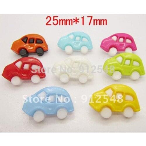 25mm*17mm 100pcs Car plastic buttons flower buttons for children garment ,c002