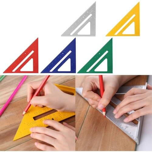 7 inch Aluminum Triangle Ruler Angle Protractor Speed for Building Framing Tools Woodworking Measurement Tools Layout Gauges