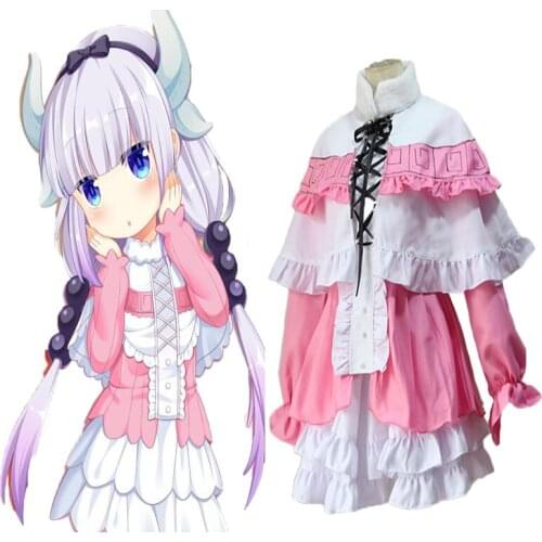 Anime Miss Kobayashis Dragon Maid Cosplay Costumes Kanna Kamui Cosplay Costumes Halloween Kobayashi-San Chi No Maid Dragon Girl