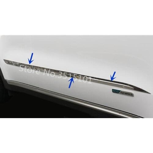 Car Cover Stainless Steel Side Door Trim Frame Stick Strip Part StreCar Cover Stainamer 4pcs For Kia KX5 Sportage 2016 2017 2018