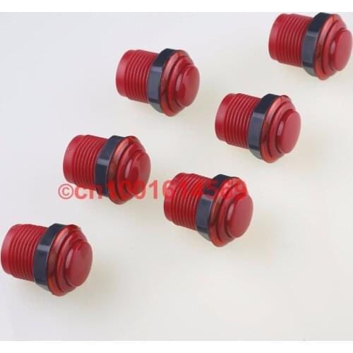 Free Shipping ! Reyann 35mm 6x Arcade Buttons For Arcade Game & MAME Game & Raspberry Pi 1 2 3 Retropie Model B Project - Red