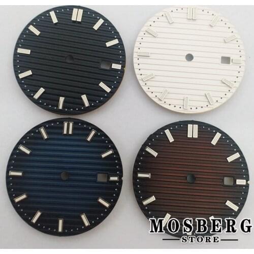 31.5mm Sterile Luminous Watch Dial With Date Window Accessories For ETA 2824 2836 Miyota 8215 8205 821A DG 2813 3804 Movement
