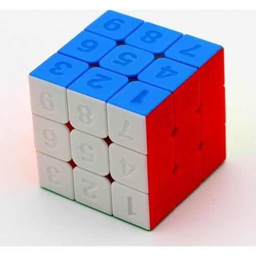 Numbers Digital Magic Cube Stickerless 3x3 Cubo Magico 3X3X3 Speed Cubes Puzzle Educational Arrow Toys For Children Kids