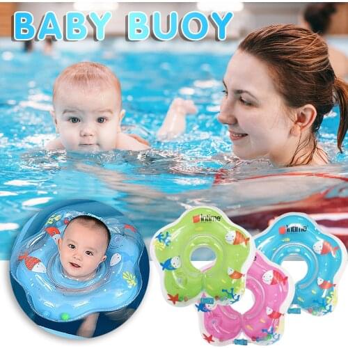 Baby Neck Ring Tube Swimming Pool Accessories Safety Newborn Float Circle For Bathing Infant Cushions Floating Swim Trainer