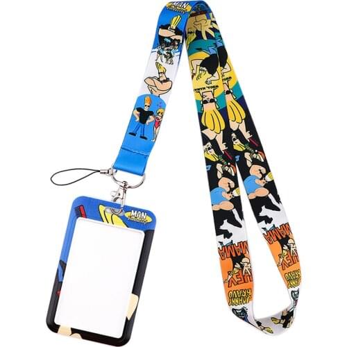 DZ1714 Anime Icons Novel Neck Strap Lanyards Keychain Holder ID Card Pass Hang Rope Lariat Lanyard Key Ring Gifts Accessories