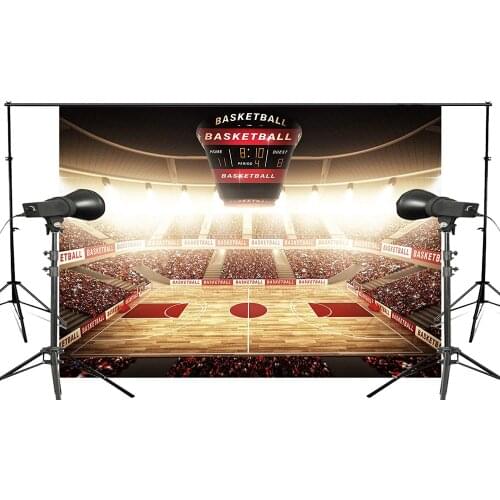 Spectacular Filled The Audience Basketball Court Photography Background Light Backdrop Photo Studio 150x210cm Basketball