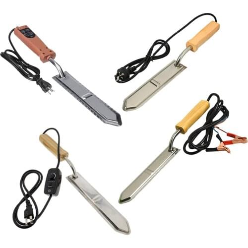 Electric Heating Honey Collecting Knife Stainless Steel Blade Beekeeper Tool EU/UK/US Plug (optional) Temperature Control Switch