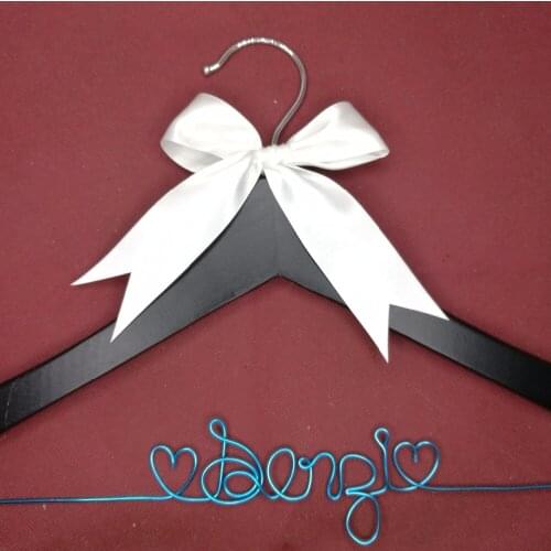 Lace Personalized Wedding Hanger, bridesmaid gifts, name hanger, brides hanger custom Bridal Gift white hanger