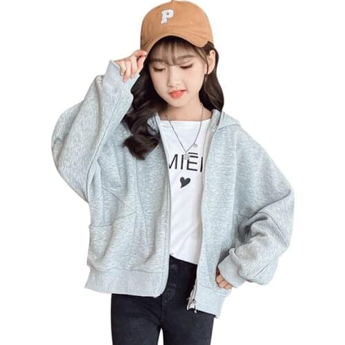 Coat For Girl Solid Color Outerwear Coat Girl Casual Style Girls Jackets Spring Autumn Kids Clothing