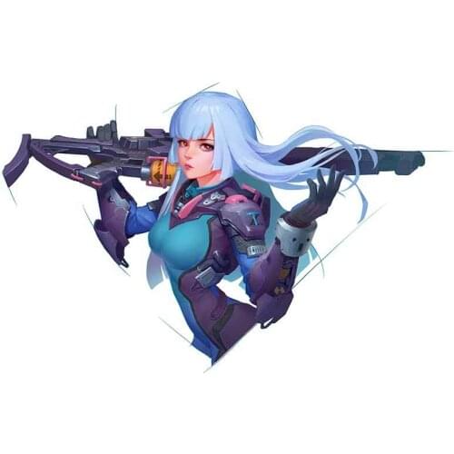 Car Sticker Funny for Blue Combat Gun Girl Car Sticker Anime Waterproof Trunk Personality Motorcycle Scratch-Proof Decals