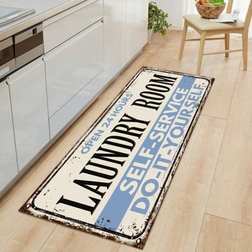 Laundry Room Floor Mat Carpets Vintage Anti-Slip Door Mat Rug Door Mats Out Door Rugs and Carpets for Home Living Room