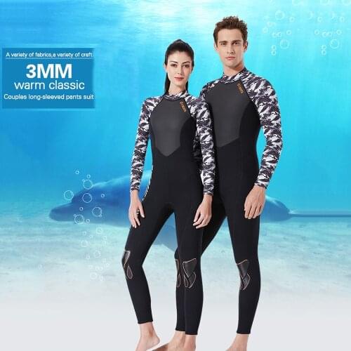 1.5mm/3mm Neoprene Wetsuit Women One Piece Wetsuit Long Sleeve Full Body Warm Rashguard Diving Swimming Surfing Scuba Wet Suits