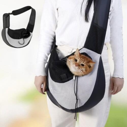 Pet New Out Shoulder Portable Travel Backpack Outdoor Pet Dog Carrier Bag Pet Dog Front Bag Mesh Backpack Head
