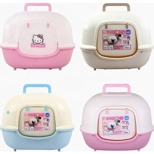Totally Enclosed Cat Litter Box Spacious Gate Cat Toilet The Cat Supplies