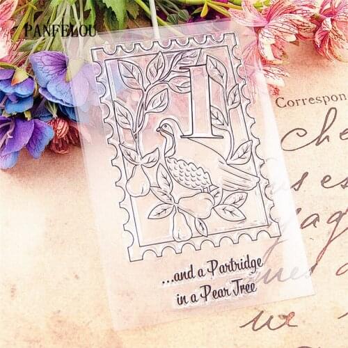 PANFELOU The mountain grass Transparent Silicone Rubber Clear Stamps cartoon for Scrapbooking/DIY Easter wedding album