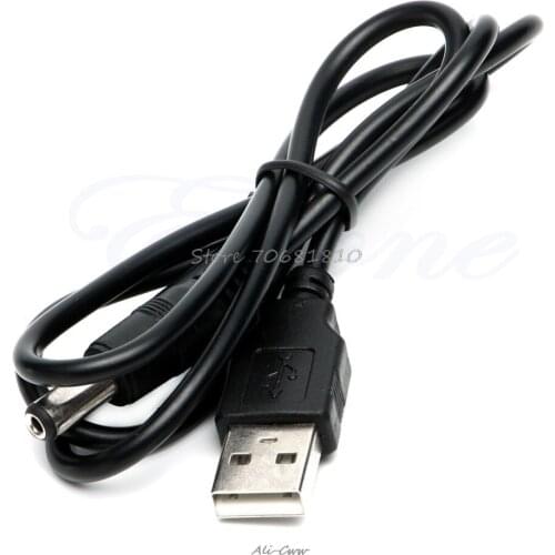 USB A Male to 5.5*2.1mm/0.21*0.08in Connector 5 Volt DC Charger Power Cable Cord