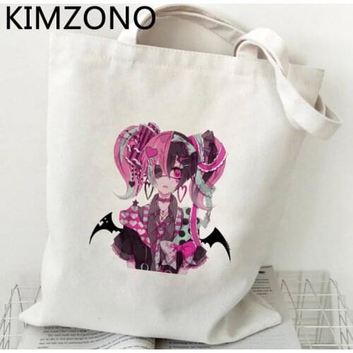Harajuku Anime shopping bag bolso bolsa reusable grocery tote shopping bag tote bolsa compra sac tissu