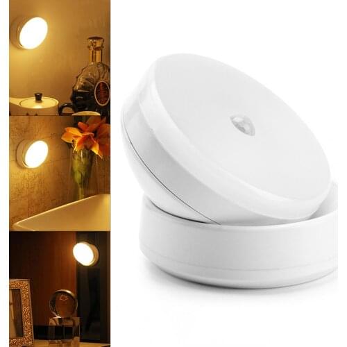 LED Night Light PIR Induction Lamp Creative Cabinet Closet Wall Lamp for Home Bedroom Corridor Warm White / White Light
