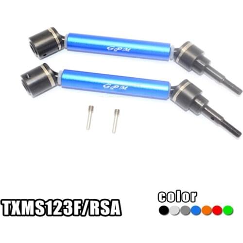 45#Hard steel head + aluminum barrel retractable front and rear universal CVD universal joint FOR TRAXXAS 1/10 MAXX 8950