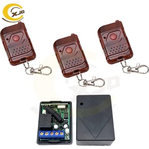 XJQ Universal DC12V Door Remote Control,1 Channel, Learning Code, Door Access Control System Remote Controller