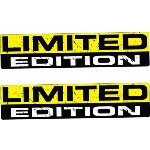 Funny 2X LIMITED EDITION Personality Car Sticker Automobiles Motorcycles Exterior Accessories PVC Decal,15cm*3cm