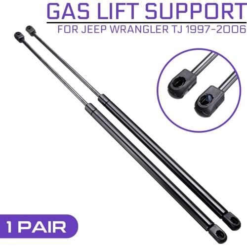 2pcs Car Rear Trunk Hood Lift Supports Props Rod Arm Shocks 55076310AB 4249 Strut Bars For Jeep Wrangler TJ 1997-2006