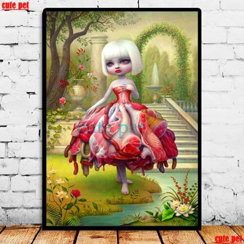 Diamond Painting 5dCartoon meat girl Cross Stitch Diamond embroidery diy full square diamond mosaic rhinestone puzzle Home Decor