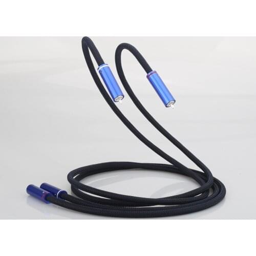 Audiocrast Audiophiles RCA Cable 2RCA Male to 2RCA Male HiFi System Subwoofer Converter Adapter with Diameter 8mm HIFI RCA Cable