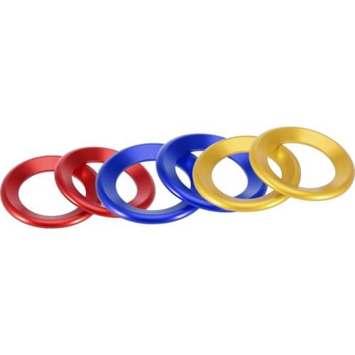 X Autohaux 2pcs Car Loudspeaker Circle Trim Audio Speaker Decorative Ring Red for Honda Civic 10th Generation 2016-2020