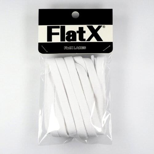 FlatX 8mm White Shoelaces High Quality Professional Sneaker Laces Anti-Release Shoelace Lacet Branded Lace Wholesale