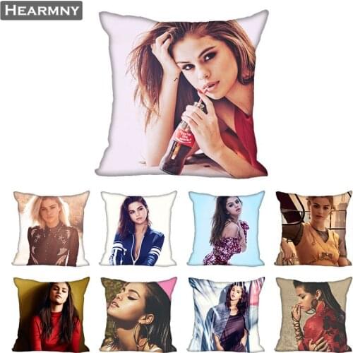 Selena Gomez Pillow Case For Home Decorative Pillows Cover Invisible Zippered Throw PillowCases 40X40,45X45cm