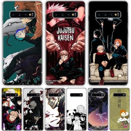 Jujutsu Kaisen Anime Cover Phone Case For Samsung Galaxy S10 S20 Ultra Note 10 9 8 S9 S8 J4 J6 J8 + Lite Plus Pro S7 Coque