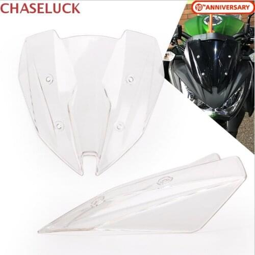 For Kawasaki NINJA Z250 Z300 2013-2018 Windscreen Windshield Wind Deflector Screen Shield Z 250 300 Motorcycle Accessories