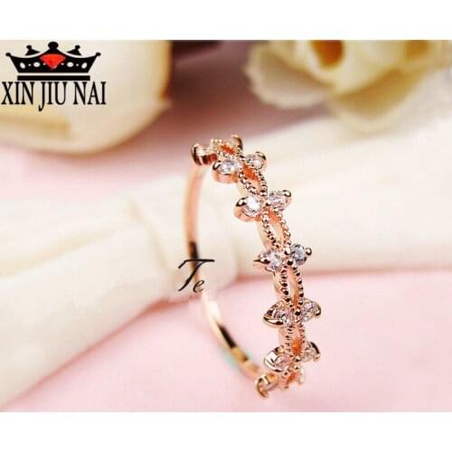 Elegant and Sexy Lady Lace Ring with High Quality Zircon CZ Charming Jewelry Party Jewelry Exquisite Gift womens rings