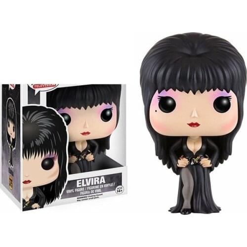 Elvira Mistress of the Dark Vinyl Figure Toys 375# Elvira Collection Action Figure Model Decoration Doll Toys for Children