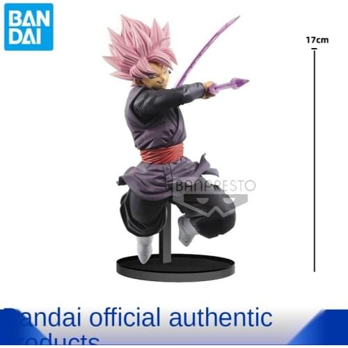 Bandai Classic Anime Dragon Ball Gmateria Black Goku Pink Dragon Ball Super 4 Model Decoration Toys Childrens Gift Collection
