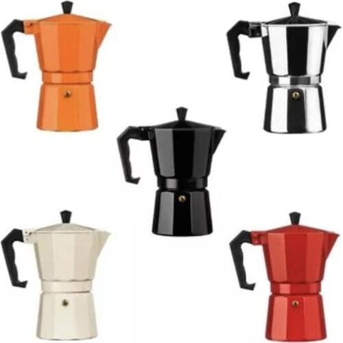 Coffee Maker Aluminum Mocha Espresso Percolator Pot Coffee Maker Moka Pot 1cup/3cup/6cup/9cup/12cup Stovetop Coffee Maker