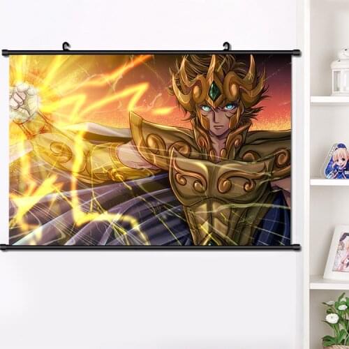 Japanese Anime Saint Seiya Aquila yuna Aquarius camus Wall Scroll Mural Poster Wall Hanging Poster Fashion Home Decor 40×60cm