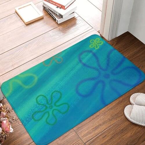 Flower Sky Doormat Carpet Mat Rug Polyester Non-Slip Floor Decor Bath Bathroom Kitchen Bedroom 40x60