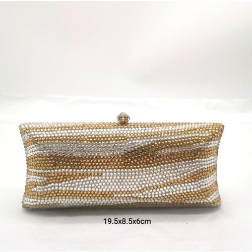 Colorful Metal Flower Wedding Purse Luxury Diamond Evening Clutch Purse New Fashion Female Floral Shape Bridal Shoulder Handbags