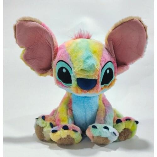 Disney Lilo & Stitch Stuffed Plush Toys Lovely Iridescence Stitch Anime Plush Toys Christmas Gifts for Kids Girls