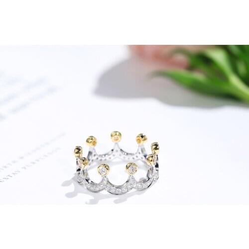 NEW Hot Selling Fancy Crown Women Ring Best Anniversary Girl Gift Elegant Female Dance Party Trendy Jewelry Rings Wholesale