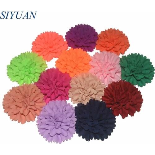 New Arrival Girls 3'' Multilayer Felt Flower Fabric Flowers for clothing garment accessories 60pcs/lot Free Shipping FH32