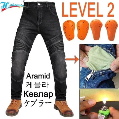 Motorcycle Jeans With ventilation holes Moto Protection Pants Motocross Moto Jeans Men Motorcycle Pants Four Seasons Breathable