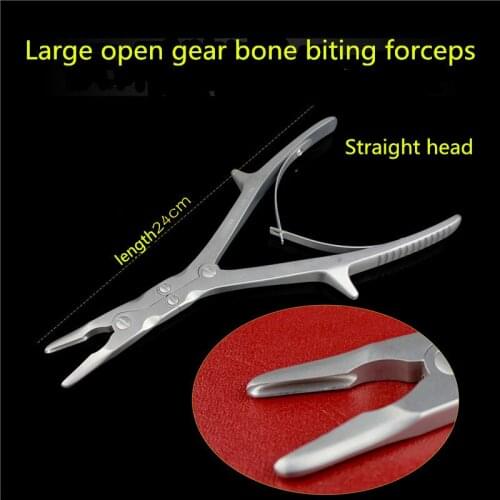 Orthopedic instrument medical spinous process double joint bone biting forceps straight curved olecranon forceps scissors cutter