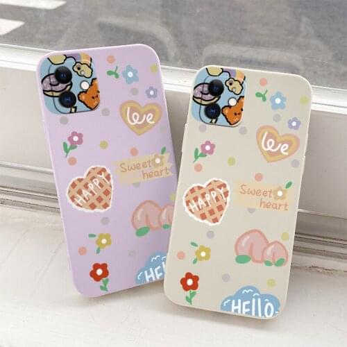 Hellow Love Shockproof Silicone Cover Case For iPhone 12 Pro Max Mini 11 Pro Max X XR XS MAX SE2020 8 7 6 6S Plus Phone Case